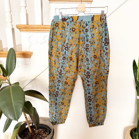 Nore by Sisters Italian Cotton Joggers Leopard Print Pants Made in Italy Size XS - Picture 4 of 5